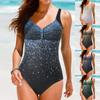 Swimwear Plus Size Women Tankini 2024 New Women'S Slimming Swimsuit With Meat Cover Skirt
