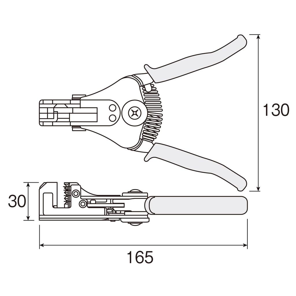 HOZAN Инструмент для снятия изоляции Экзамен электрика первого класса Для многожильных проводов - Соответствует, 0.9/1.25/2/3.5/5.5мм2 P-90-C