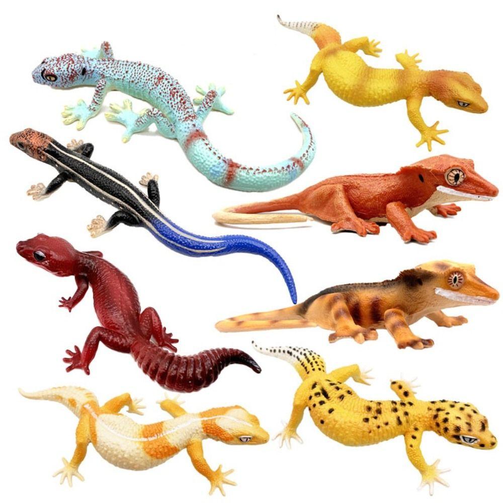 Simulation Lizard Model Figurines Miniature Gecko Figure Reptile Animals Figures Birthday Gift