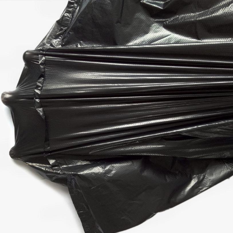 [50-Pack] Thickened Black Vest-Style Disposable Garbage Bags, Portable and Durable for Household Use