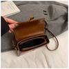 Ielgy Retro Autumn Winter All-Match Fashion Simple Shoulder Messenger Bag Women's Portable Small Square Bag