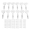 12pcs 2.8in Double Headed Memo Clip Metal Card Holder Wire Photo Clamp for Hanging Photo Display