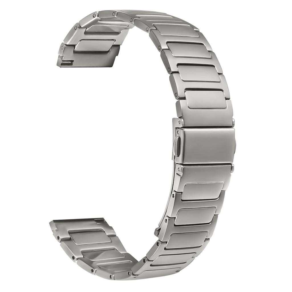 For Xiaomi Watch S2 42mm/46mm Watch Band Adjustable Titanium Color Stainless Steel Metal Watch Strap