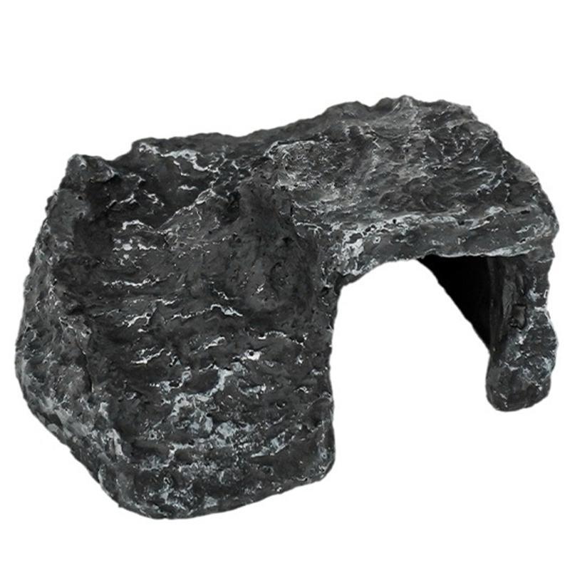  Aquariums Resin Shelter Cave Landscape Decoration Terrariums Basking Platform Reptiles Hideouts Cave Habitats Ornament