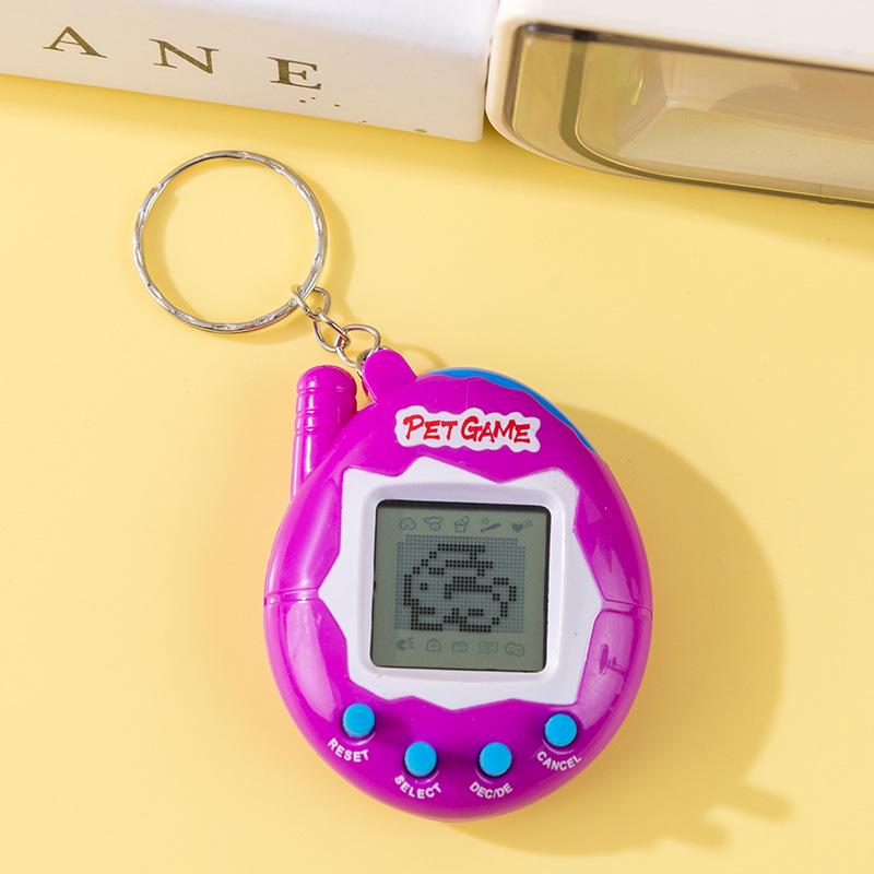 Мини игровая консоль с виртуальным питомцем: Ручной электронный брелок-игрушка