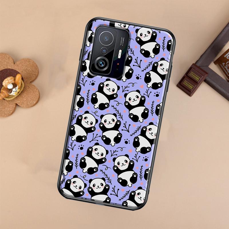 Милый панда Чехол для телефона POCO X5 X4 X3 F5 Pro M4 M5s F3 F4 GT C40 Для Xiaomi 12T 11T 13 Pro 12 Lite