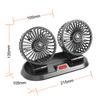 5V 12V 24V Car Fan Cooling Car Fan Dual Head Usb Car Fan 2 Speeds Multifunctional Temporary Parking Card Auto Vehicles fan