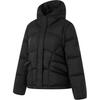 Li Ning Loose Fit Solid Color Casual Zip Short Winter Down Jacket Women Jackets Black AYMU086-5