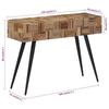 VidaXL Table console 110x34x80 cm teck de récupération massif 358520