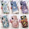 For Huawei Honor 90 Lite Case New Painted Flowers Soft Silicone TPU Cover For Honor 90 Lite CRT-NX1 6.7" Shockproof Phone Cases