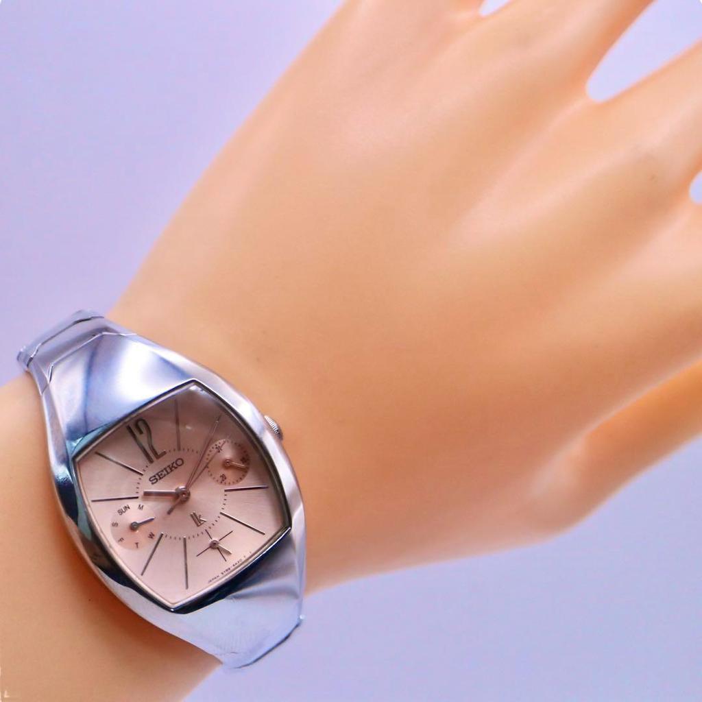 [USED] Good Condition SEIKO Lucia Small Seconds Silver Women's Watch 1196