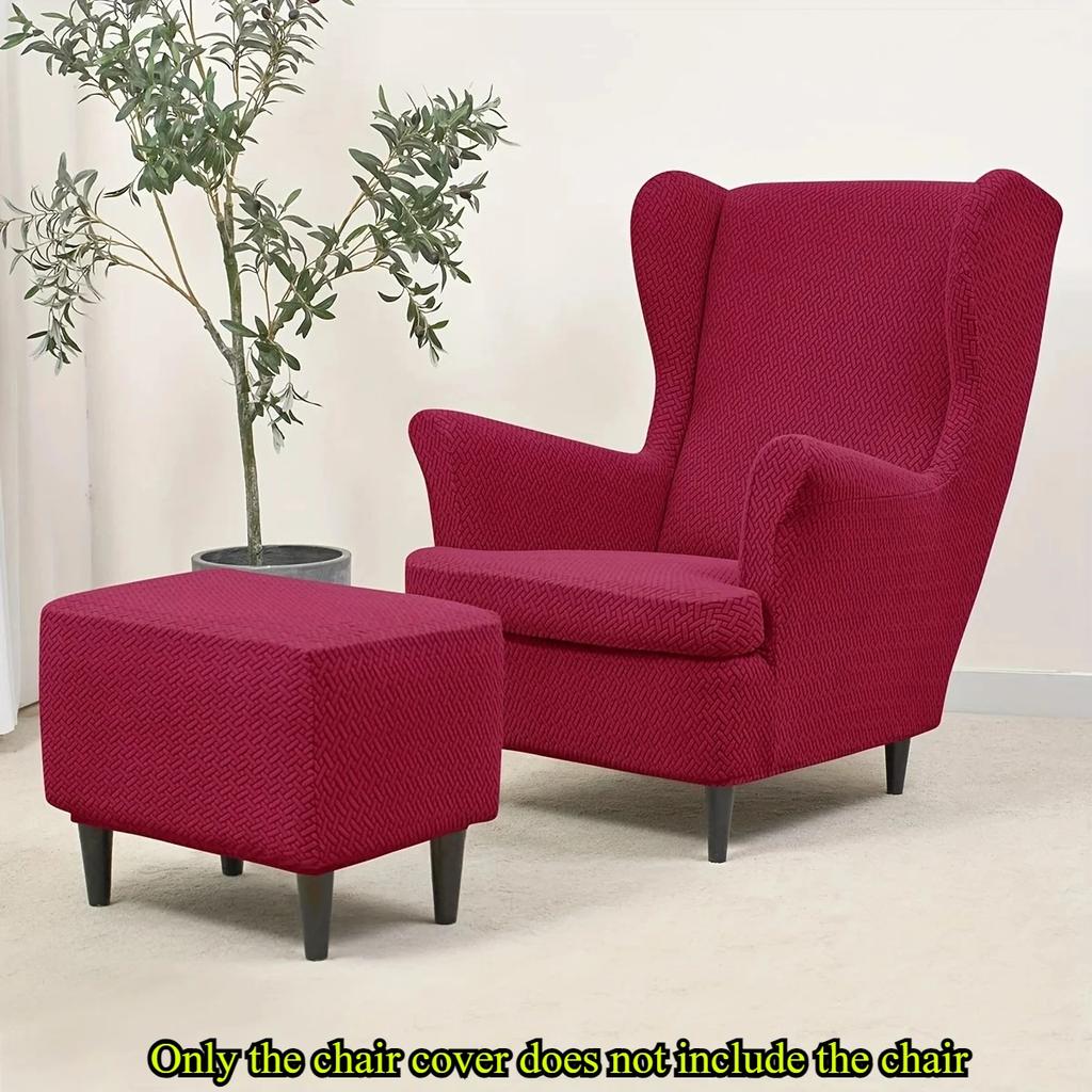 Однотонный чехол для кресла с наклонной спинкой размера «кинг-сайз», удобный, дышащий, эластичный, с чехлом для подушки, защита мебели.