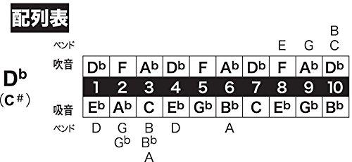 Губная гармошка TOMBO 10 отверстий Major Boy 1710 D