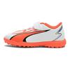 Puma Ultra Play 5 Sports Comfort Low Top Kids Football Shoes Kids Football Shoes White Orange 107537-01