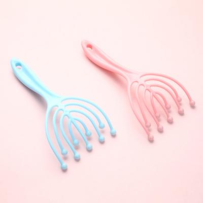 Массажер для головы с девятью когтями, релаксация кожи головы, глубокий массаж, массажная расческа с девятью бусинами