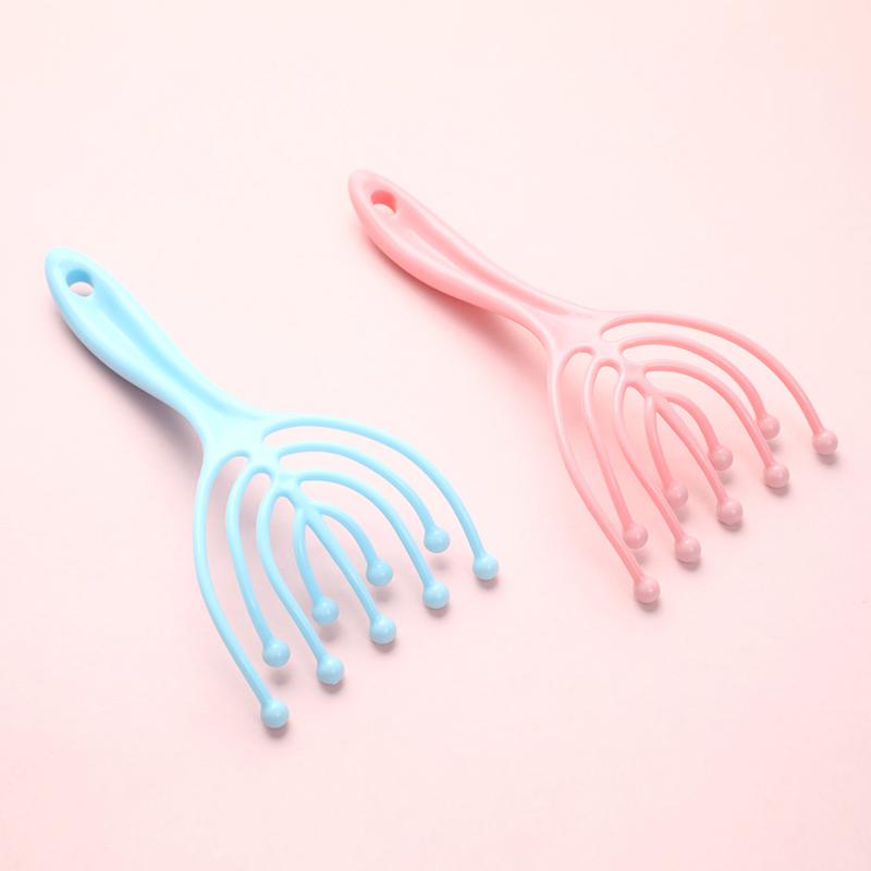 Массажер для головы с девятью когтями, релаксация кожи головы, глубокий массаж, массажная расческа с девятью бусинами