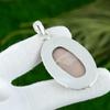 925 Silver Imperial Jasper Stone Wife Bezel Artisan Wedding Boho Pendant Jewelry