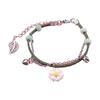 Stylish Bangle Double Layer Ladies Floral Pendant