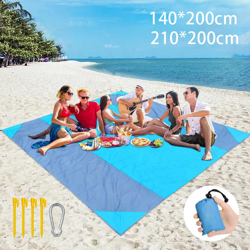 Outdoor Waterproof Pocket Beach Mat Portable Folding Beach Blanket Camping Picnic Mat