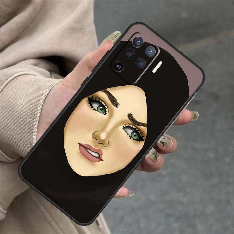 Исламские мусульманские девушки в хиджабе для OPPO A53S A57S A54 A74 A94 A17 A77 A58 A78 A98 A5 A9 A96 A76 A16 A52 A72 A79 A15 Чехол