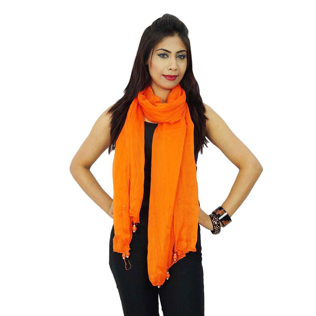 Длинный палантин из шифоновой смеси Dupatta Neck Wrap Женщины носят индийские шарфы Chunni