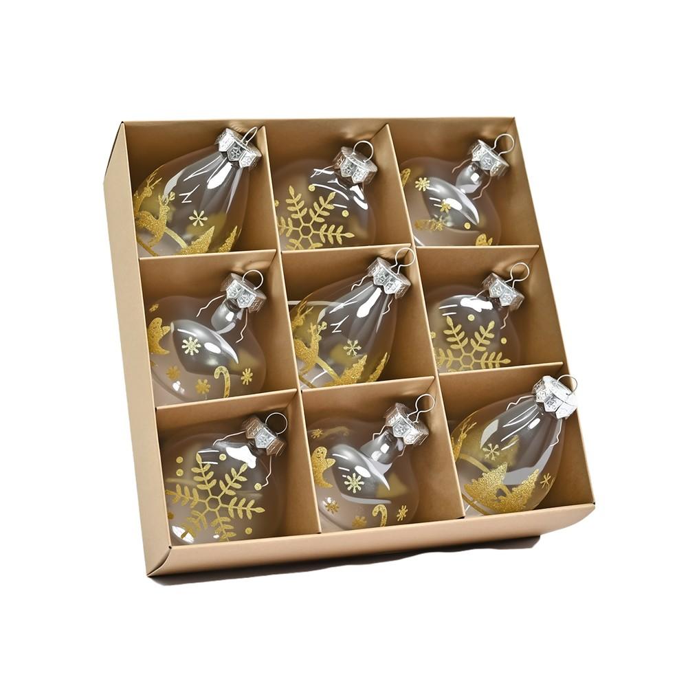 Рождественские украшения Прозрачный рождественский шар Подвесной декор для елки