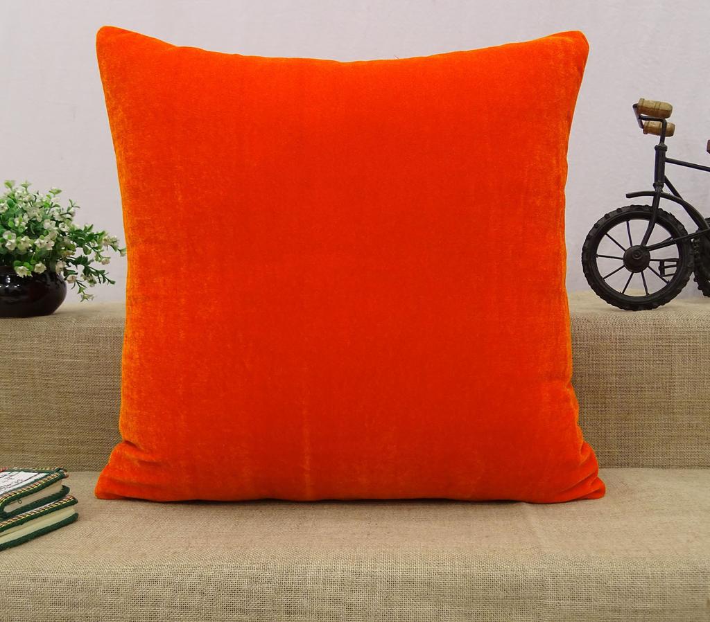 Главная D cor Декоративная подушка Твердый оранжевый Декоративный бархатный чехол для подушки - Выберите