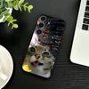 Чехол для телефона с рисунком думающего кота для Samsung S26, S25, S24, S23, S22, S21, S20, Ultra, Plus, FE, Черный мягкий чехол