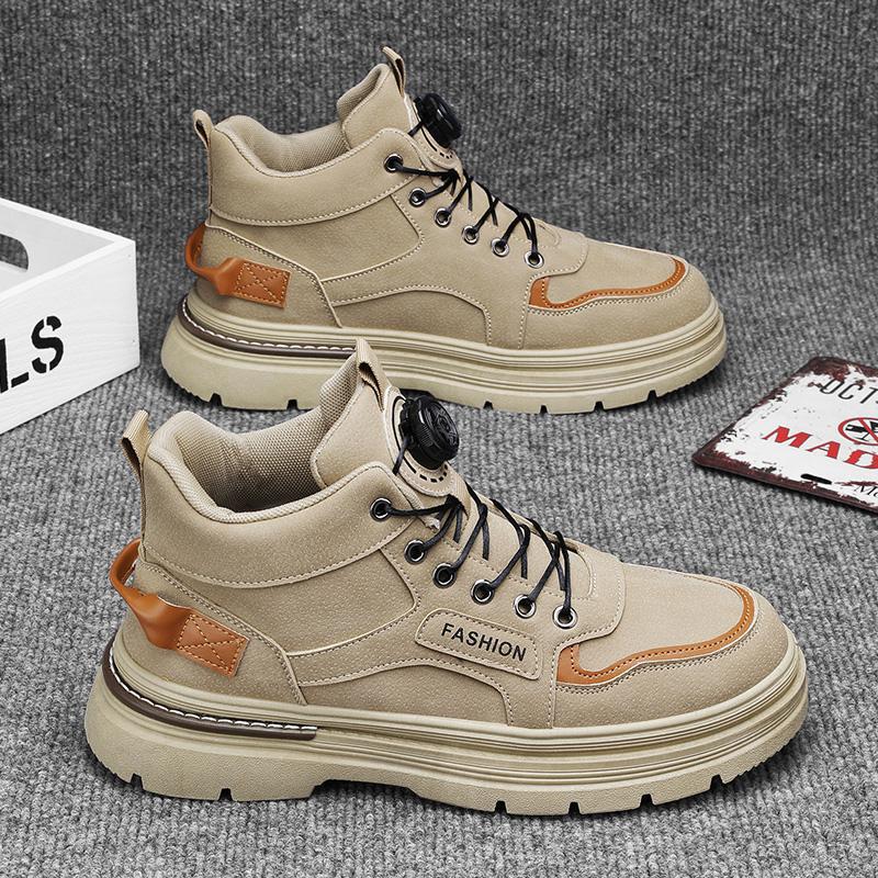 Autumn and Winter High-top Martin Boots Tooling Locomotive Shoes Men's Shoes Versatile Casual Tooling Boots