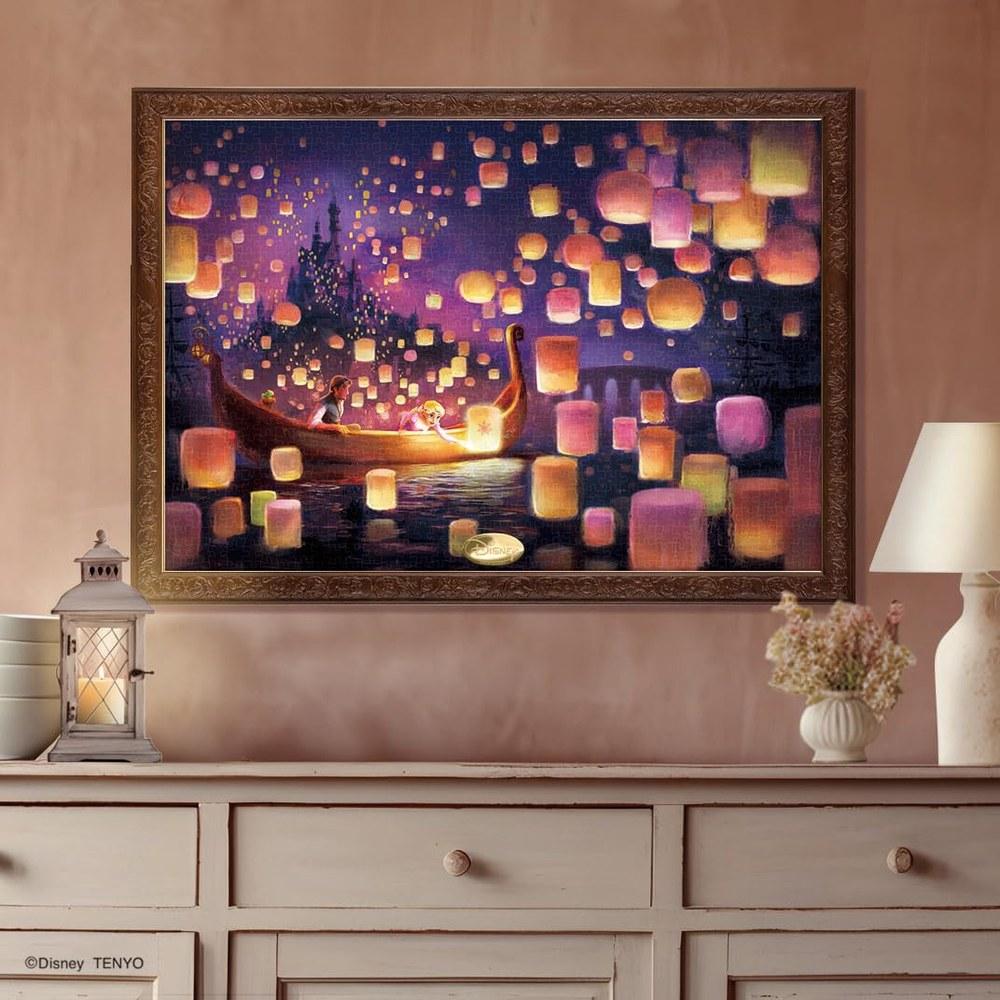 Tenyo Disney Tangled Jigsaw Puzzle 1000 Pieces Rapunzel's Lantern 51x73.5cm with Adhesive Spatula and Service Card