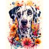 5d DIY Diamond Painting Cross Stitch Cute Animal Dog Diamond Embroidery Flowers Mosaic Full Round Drill Home Decor