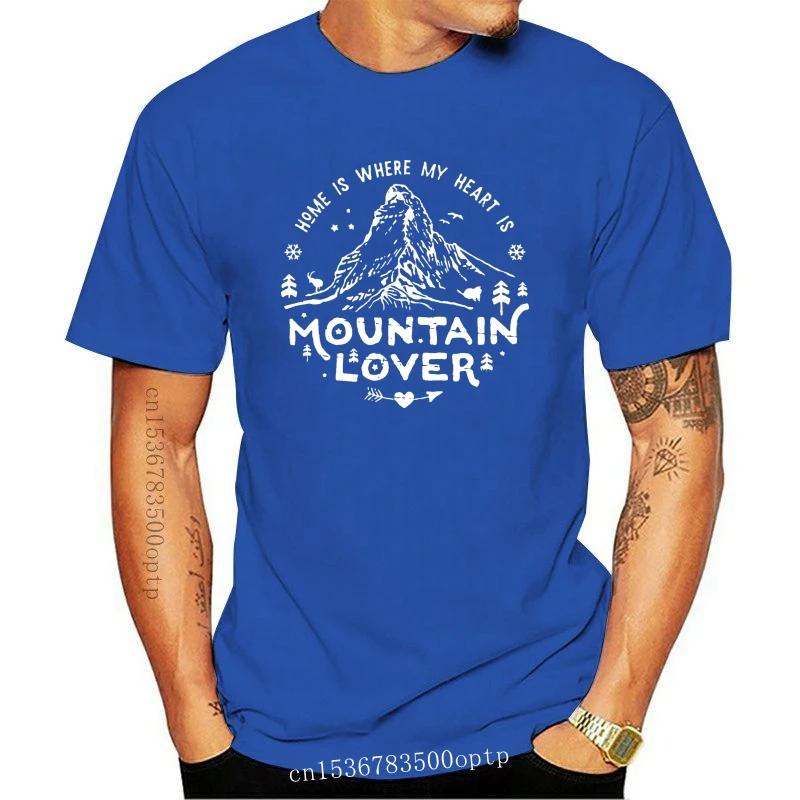 Новая футболка Mountain Lover Matterhorn для мужчин, повседневная футболка из хлопка, горы зовут Маттерхорн, восхождение, походы, футболки, одежда Su