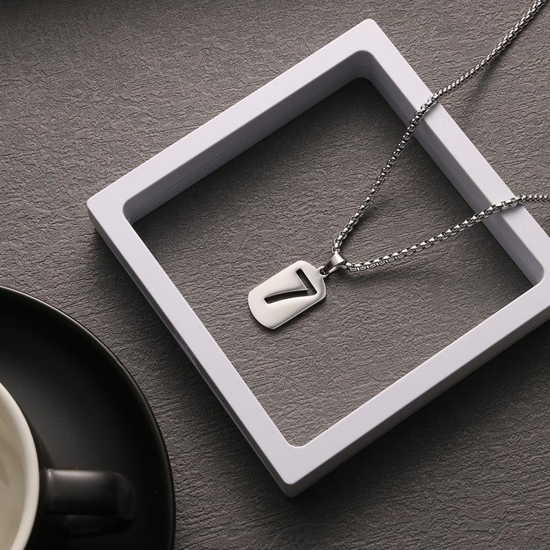 Нейтральное счастливое число 7-словное ожерелье хип-хоп мужская и женская мода простая трендовая цепочка для свитера аксессуары для уличных танцев