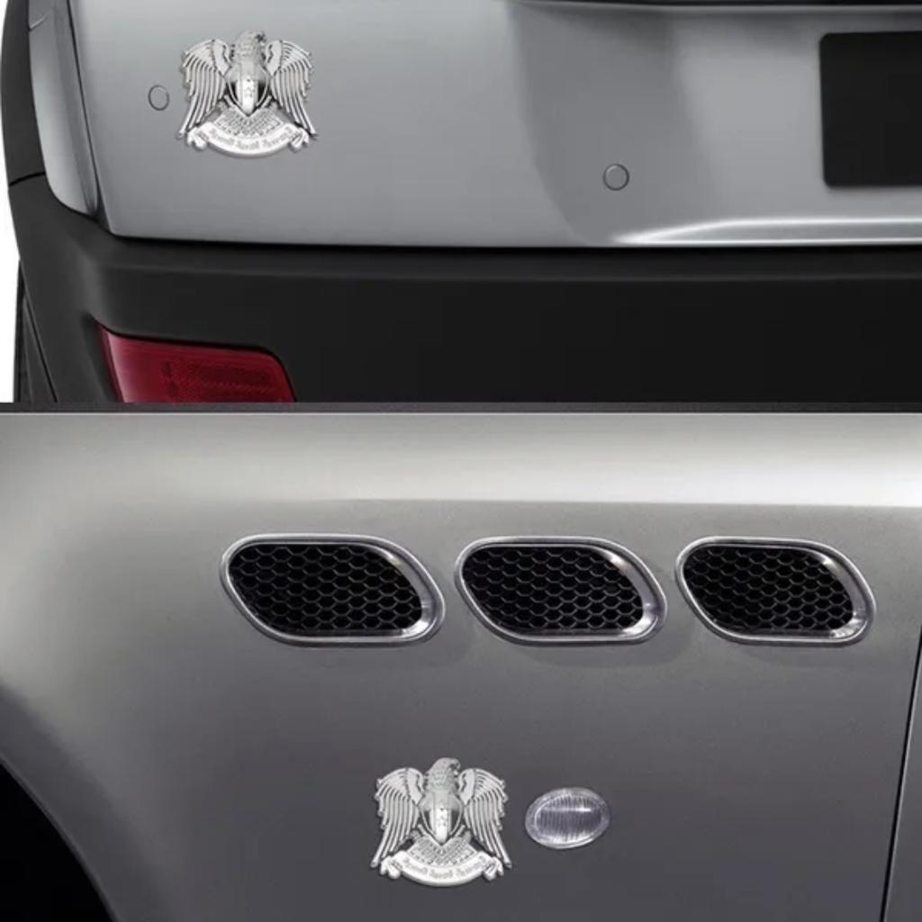 3D Metal Eagle Car Decals, 1Pcs Car Side Rear Trunk Emblem Badge Sticker Decals for Car M/ercedes Mu/stang C/hevrolet N/issan for Car Jaguar