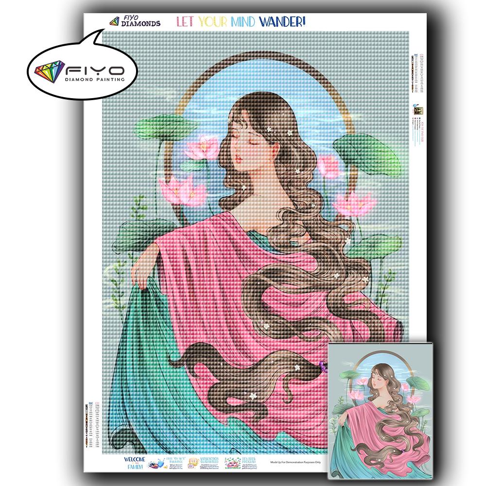 Diamond Painting Full Drill Square Anime Girl Diamond Embroidery Cross Stitch Portrait Mosaic Kitchen Needlework Home Decor
