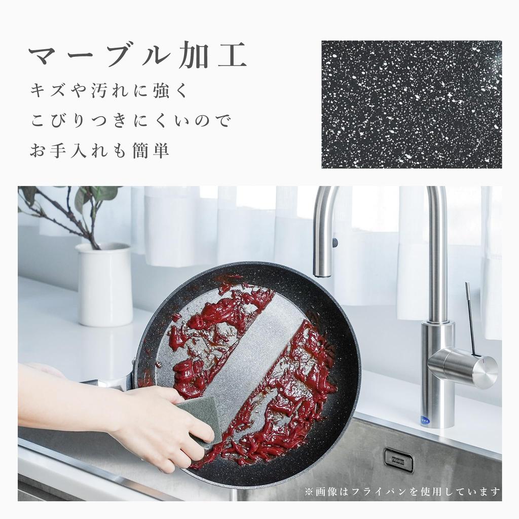 Тамагояки из жемчужного металла с ободом и мраморной и 13-гранной металлической лопаточкой IH с прессом для монет, темно-синего цвета, прочный, с антипригарным покрытием, 18 см, совместимый, покрытие, OK,