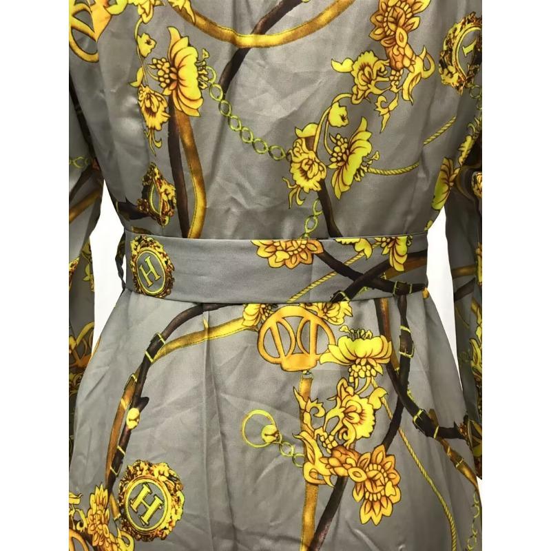 Women's Summer Casual Elegant Vintage Printed Long Dresses