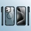 For iPhone 15 Pro Max Case Compatible with MagSafe Lens Frame Kickstand TPU+PC Shockproof Phone Cover
