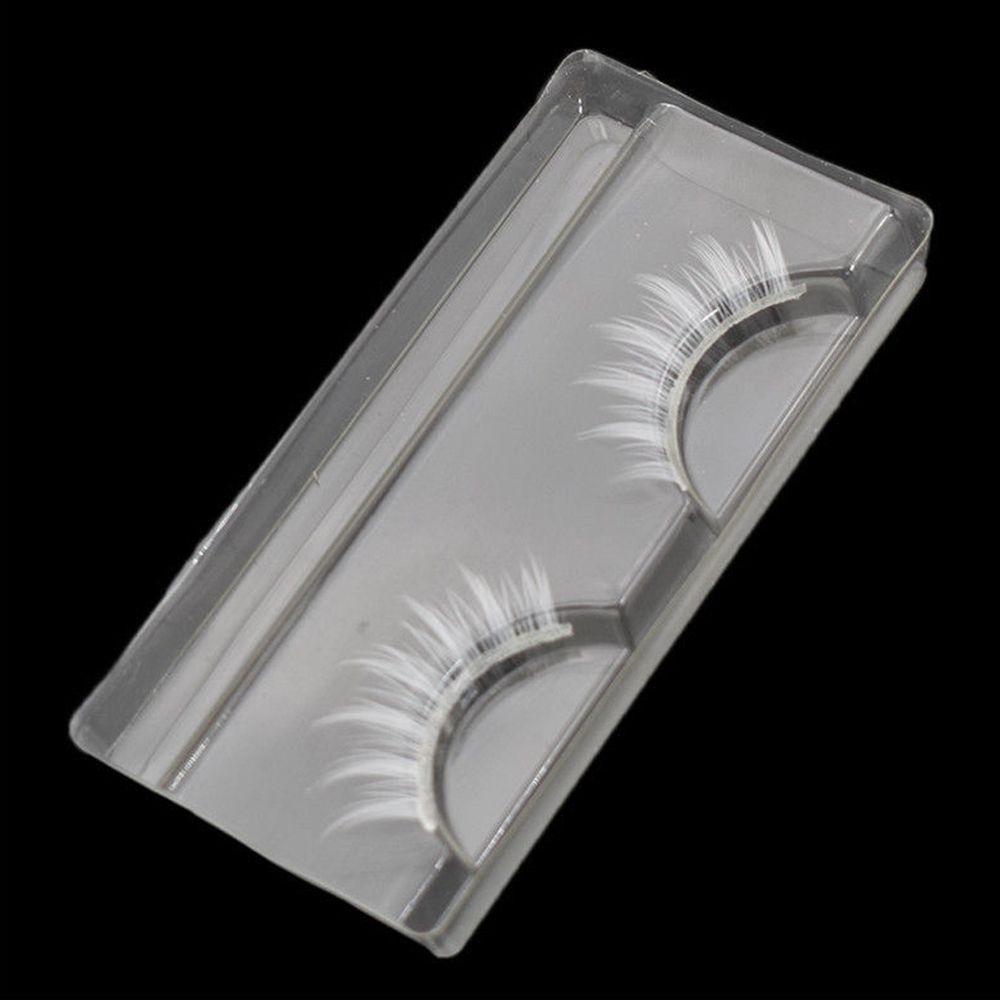 Eye Makeup Tools White Thick Cross Natural Long False Eyelashes Eyelashes Extension Long Cross