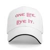 Модная Бейсболка на заказ 'One Life Live It' для Женщин Унисекс Регулируемая Кепка Папы Перфорация Унисекс Кепки Snapback