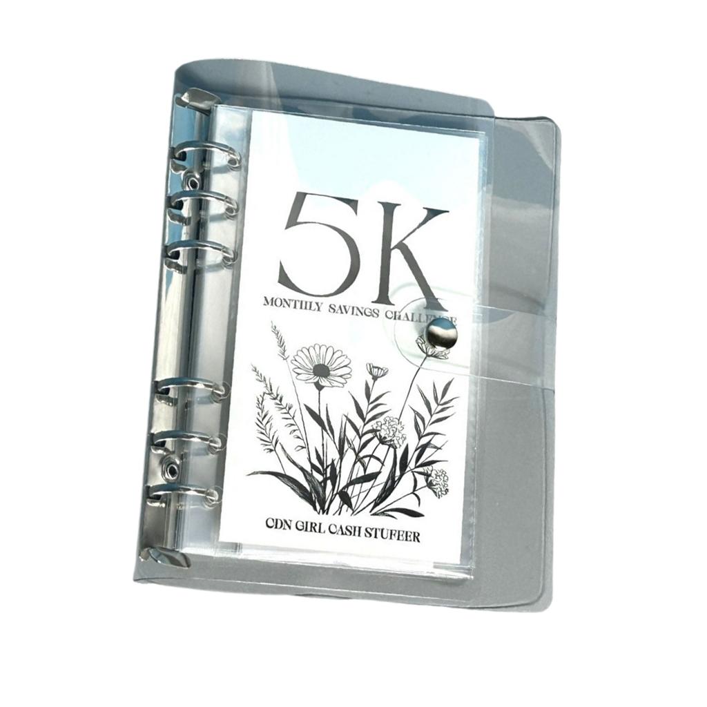 Папка-конверт с прозрачной обложкой, ежемесячная книга по экономии денег для легкого и веселого достижения цели экономии денег 2,5/5/10 тыс.