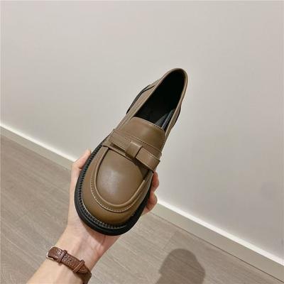 Ретро британские туфли Мэри Джейн Лоферы женские 2025 корейская версия бант кэжуал мода толстый каблук платформа одинарные туфли