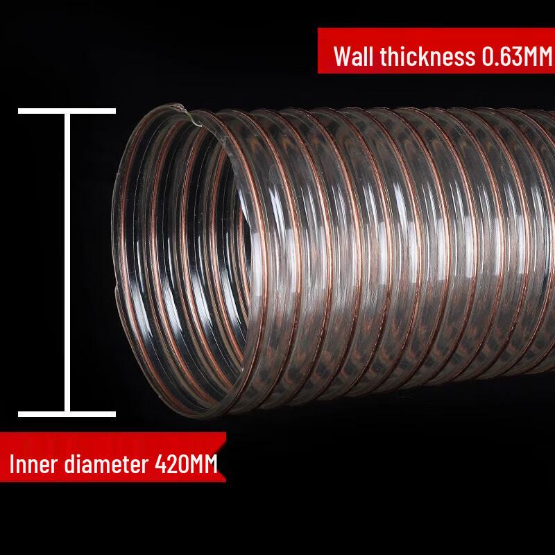 Ret Retractable PU Dust Collection Hose with Copper Steel Wire