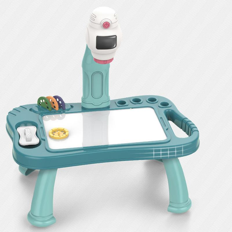 Children Led Projector Art Drawing Table Set Kids Painting Board Desk Arts Crafts Educational Learning Paint Tools Gift For Girl