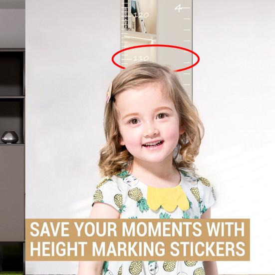 Таблица роста детей Зеркальная доска для сухого стирания Детская комната Детская спальня для младенцев и взрослых Мальчики Девочки Настенная доска для сращивания Линейка для измерения высоты
