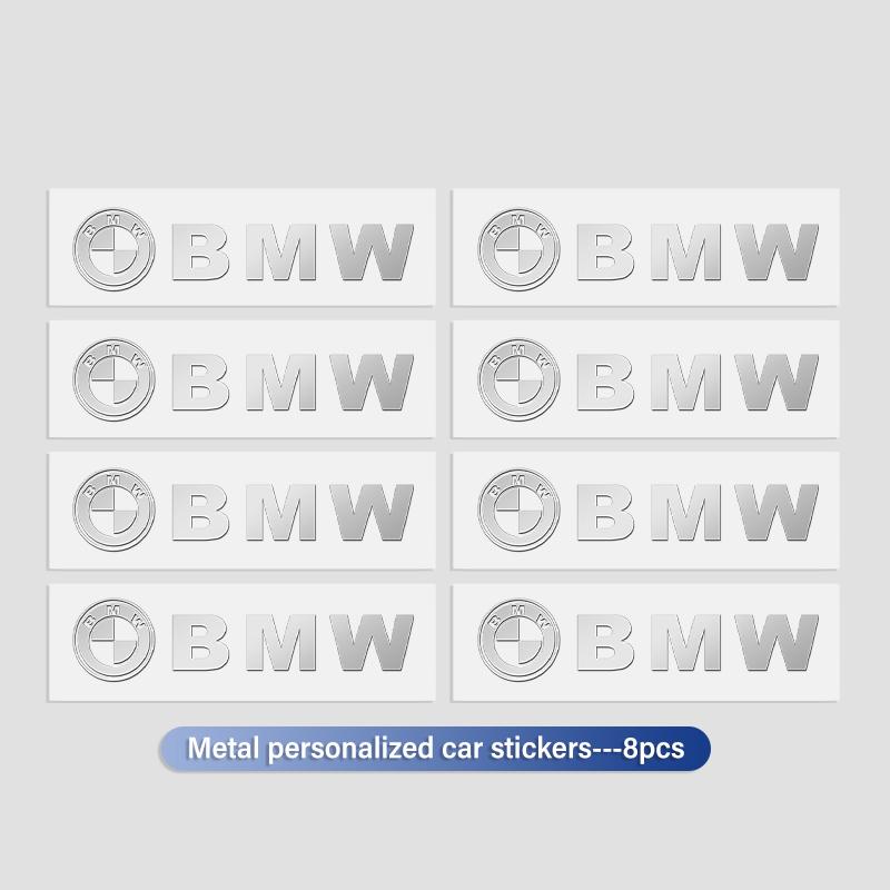 LHDQ4 Car 3D Metal Badge Decorative Interior Decor Logo Sticker For BMW Performance X1 M3 M6 F01 F02 E34 E36 E60 F10 F20 X6