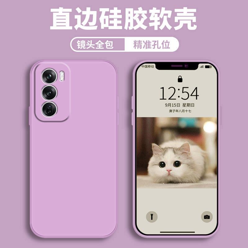 Применимый чехол для мобильного телефона opporeno11, защитный чехол, жидкий мягкий силикон, полноразмерный, противоударный, для мужчин и женщин