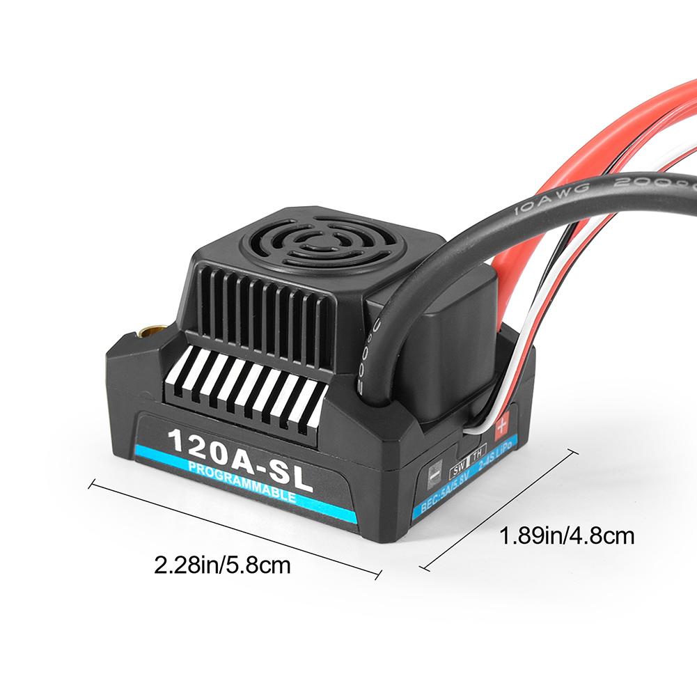 120A-SL 150A-SL 2-4S RC Brushless ESC Sensorless RC Vehicles ESC with 5A/5.8V BEC for 1/8 RC Car Off-road Buggy Monster Boat Toy