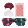 Colorblind Poker Card Red Green Color Glasses Eyesight Corrective Amblyopia Training Cards for