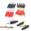 10Pcs Red Black 4mm Banana Plug Socket Connector Gold Plated / Nickel Plated 4mm Banana Male Female Binding Post Speaker Cable